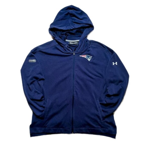 Under Armour NFL Combine Authentic New England Patriots Men Hooded Jacket Size L - Picture 3 of 13